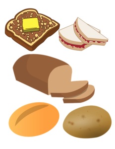 types of starch bread sweet potato grain